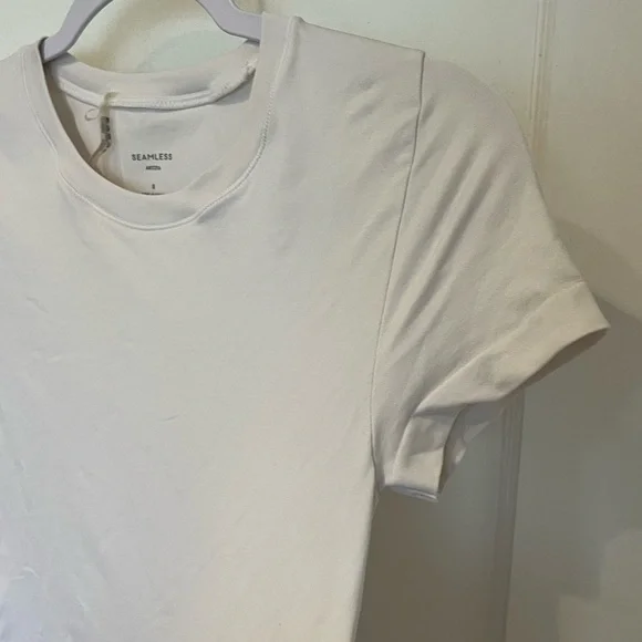 White Crewneck Women's Tee - Picture 3 of 4